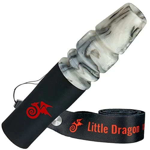Little Dragon® Bocchini per narghile igienico rosso - Bocchino in resina epossidica nobile adatto a tutti i bocchini nargile- Bocchino riutilizzabile e unico con fascia