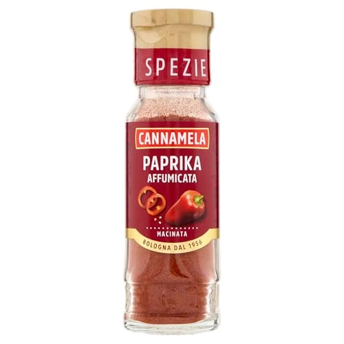 Cannamela, Linea Maxi Oro, Paprika Affumicata, Confezione da 50g, con Peperoni Rossi Essiccati per Dare un Tocco Lievemente Affumicato a Zuppe e Spezzatini