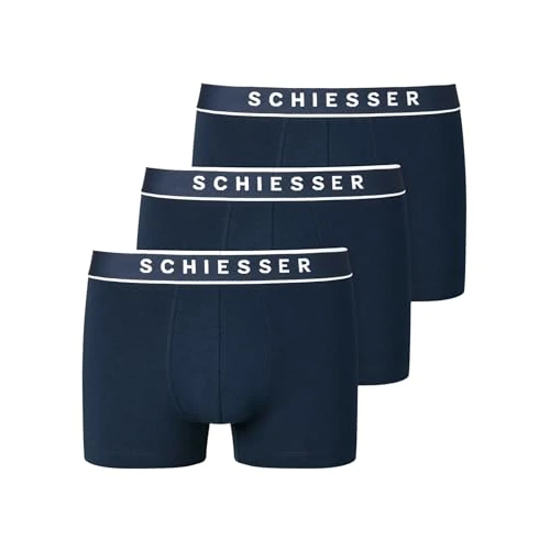 Zeitlich begrenztes Angebot: Schiesser Herren 3 Pack Boxershorts Bio Baumwolle Multipack - 95/5 Organic, dunkelblau_173983, 8/ XXL von 39.95 € auf 29.95 € (25% Rabatt)