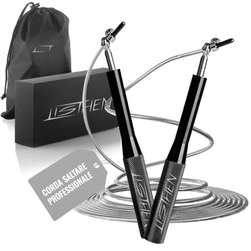 Oferta limitada: LISTHEN Comba Crossfit, Cuerda de Saltar Profesional, Comba Boxeo para Deportes de Combate, Kickboxing MMA, Ajustable a Cualquier Altura, Cuerda para Calistenia en Casa y al Aire Libre, Longitud 3m de 12.97 € a 12.97 € (ahorro 0.00%)