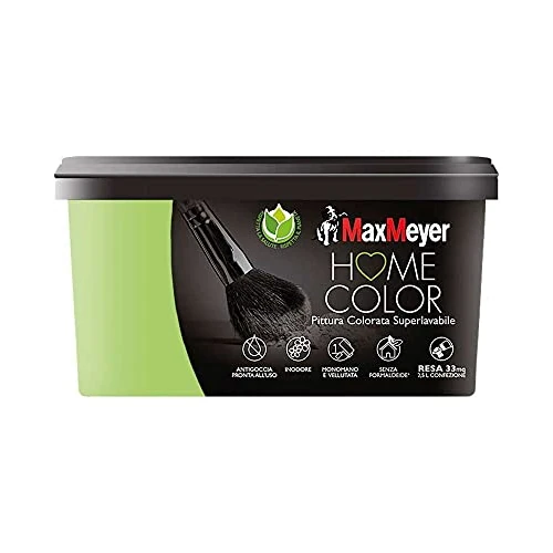 Offerta a tempo: MAXMEYER Pittura Colorata Superlavabile Home, Color Bamboo 2,5L - 57% da 44.90 € a 19.50 €