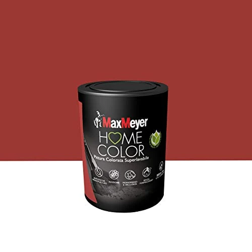 Offerta a tempo: MAXMEYER PITTURA COLORATA SUPERLAVABILE HOME COLOR SCARLET 0,75L - 34% da 22.90 € a 15.21 €