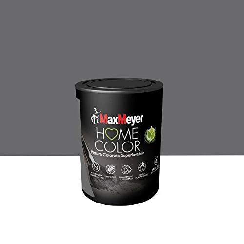 Offerta a tempo: MAXMEYER Pittura Colorata Superlavabile Home, Color Smoke 0,75L - 25% da 17.00 € a 12.80 €