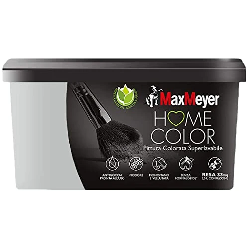 MAXMEYER PITTURA COLORATA SUPERLAVABILE HOME COLOR SILVER 2,5L