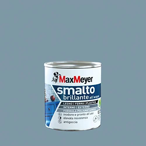 Offerta a tempo: Maxmeyer Smalto All'Acqua Poliuretanico Brillante Denim 0,125 L - 56% da 15.90 € a 6.99 €