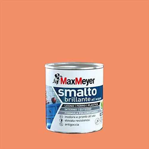 Offerta a tempo: Maxmeyer Smalto All'Acqua Poliuretanico Brillante Arancio Ace 0,125 L - 63% da 15.90 € a 5.95 €