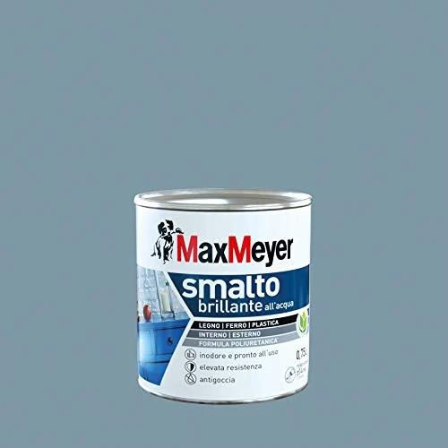 Offerta a tempo: Maxmeyer Smalto All'Acqua Poliuretanico Brillante Denim 0,75 L - 48% da 30.90 € a 16.18 €