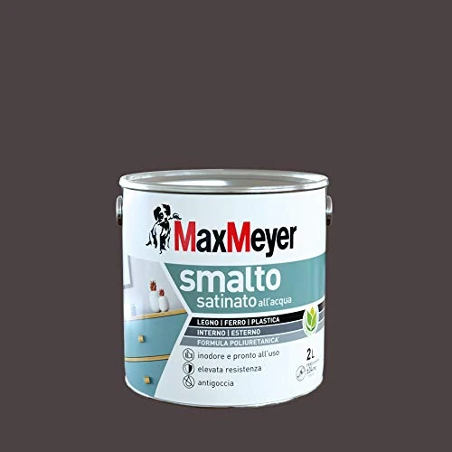 Offerta a tempo: Maxmeyer Smalto All'Acqua Poliuretanico Satinato Marrone 2 L - 30% da 63.90 € a 44.99 €