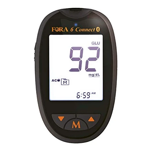 Offerta a tempo: FORA 6 Connect - Glucometro Multiparametrico Bluetooth - Glicemia, Ematocrito, Emoglobina, Chetoni, Acido Urico, Colesterolo Totale - 0.00% da 34.00 € a 34.00 €
