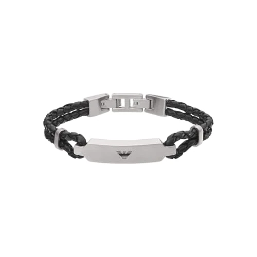 Begrenztes Angebot: Emporio Armani Herrenarmband aus Edelstahl oder Leder mit Gliederverschluss von 49.60 EUR auf 49.60 EUR (Rabatt 0%)