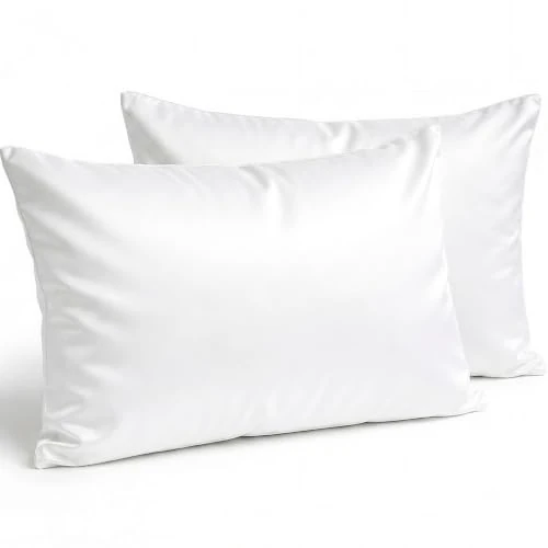 Offerta a tempo: Pizuna 2 Federe per letto matrimoniale cotone 50x80 cm Bianco 400 fili - 18% da 38.90 € a 31.90 €