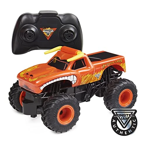 Offerta a tempo: MONSTER JAM Mostro Official El Toro Loco Telecomando Monster Truck, Scala 1:24, 2,4 GHz, per Bambini dai 4 Anni in su, Multicolore, 6060517 - 23% da 29.99 € a 23.13 €