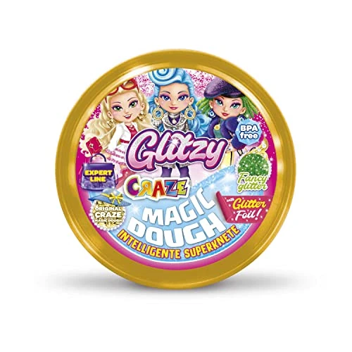 Offre limitée : Magic Dough Pate a Modeler Intelligente 70 g avec Paillettes, Pâte polymere Activites manuelles pour Enfants, Vert de 7.99 € à 7.99 € (0.00% de remise)