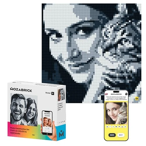 Oferta limitada: MOZABRICK Juego de construcción de fotos modelo S - Transforma cualquier imagen en un arte de pared de mosaico utilizando nuestro constructor y aplicación web. Infinitas posibilidades de arte de de 79.99 € a 79.99 € (ahorro 0.00%)