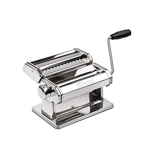 Girmi IM90 Pasta Machine, 9 Adjustments, 15 cm Aluminium Rollers, Stainless Steel