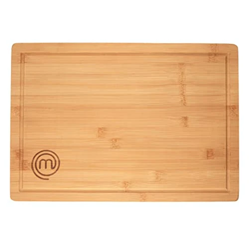 Offerta a tempo: MasterChef Tagliere Legno da Cucina, Asse per Pane, Pizza, Aperitivo e altro, Bamboo, con Scanalatura del Succo, 39cm x 27cm x 3cm - 7% da 19.99 € a 18.60 €