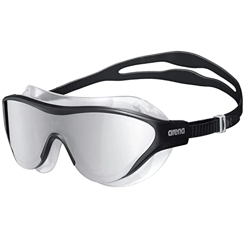 Tijdelijke aanbieding: Arena The One Mask Swim Goggles for Men and Women, Silver/Black, Mirror Lens van 25.95 € naar 23.36 € (10% korting)
