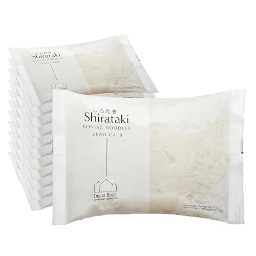 Offerta a tempo: Emma Basic - Shirataki Konjac Noodles 270 g (confezione da 12) - Vegan - Senza glutine - 0.00% da 22.15 € a 22.15 €