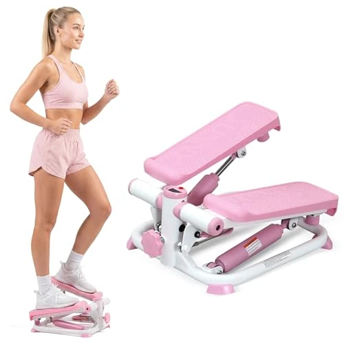 Oferta limitada: Sunny Health & Fitness Pink Mini Stepper con Meter & Altura de Paso de 49.69 € a 49.69 € (ahorro 0.00%)