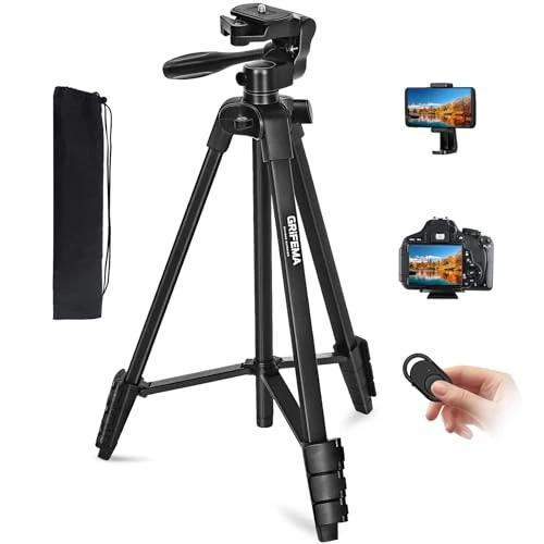 Offerta a tempo: GRIFEMA GB1001 Treppiede Smartphone 140 cm, Cavalletto Telefono Alluminio - 0.00% da 18.99 € a 18.99 €