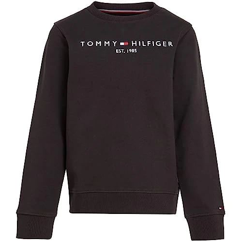 Limitiertes Angebot: Tommy Hilfiger Kinder Unisex Sweatshirt Essential ohne Kapuze, Schwarz (Black), 24 Monate von 54.90 EUR auf 39.99 EUR (Spare 27%)