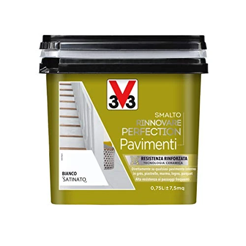 Offerta a tempo: V33 Smalto Rinnovare Perfection Pavimenti Bianco Satinato 0,75 L - 39% da 45.35 € a 27.60 €