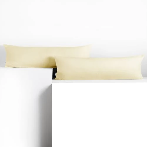 Tijdelijke aanbieding: DecoKing Amber-kussenslopen 20 x 145 cm, jerseykatoen, rits, crème, 2 stuks van 15.85 EUR naar 15.85 EUR (korting 0%)