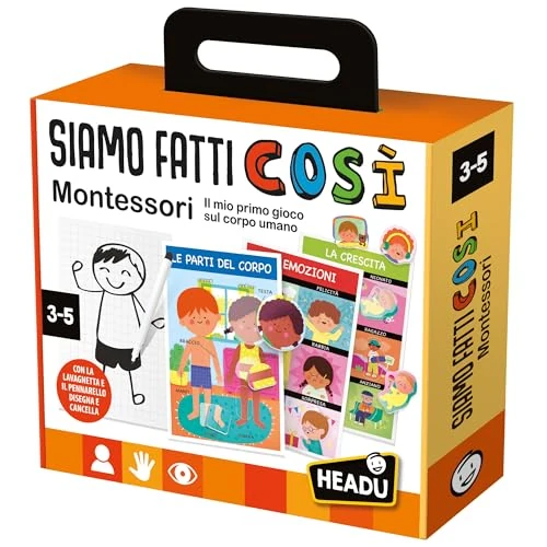 Offre limitee: Headu Nous Sommes Faits Ainsi Montessori Découvrez Comment Nous Sommes Faits It28108 Jeu Éducatif pour Enfants 3-5 Ans Fabriqué en Italie de 27.87 EUR a 27.87 EUR (economie 0%)