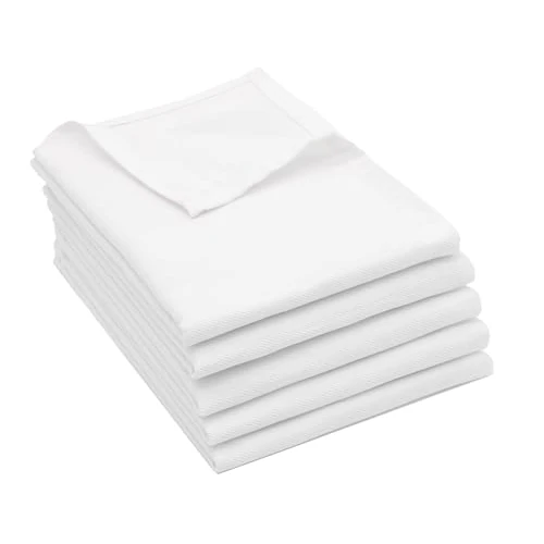 Zeitlich begrenztes Angebot: ZOLLNER 5er Set Geschirrtücher Baumwolle in 50x70 cm - super saugstarke und robuste Küchentücher - waschbar bis 60°C – in weiß - Gastronomiequalität - Oeko Tex® Zertifiziert von 18.99 € auf 16.14 € (15% Rabatt)