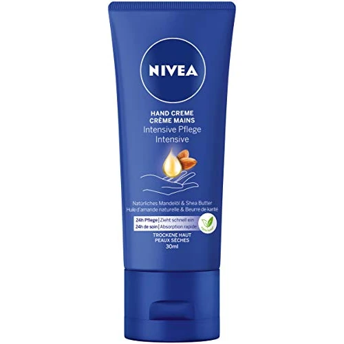 Offre limitée : NIVEA Mini soin des mains intensif (30 ml), crème riche pour la peau à l'huile d'amande pour une hydratation intense, soin des mains avec un parfum unique Nivea de 5.19 EUR à 2.88 EUR (remise 45%)