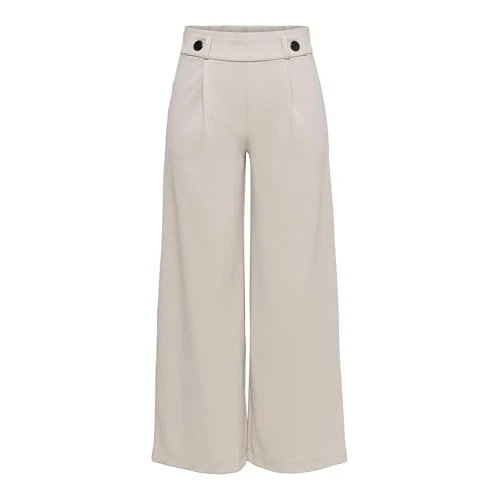 JDY JDYGEGGO New Long Pant JRS Noos Slipje, Kasteelgrijs Details: Zwarte knopen, M Vrouw, Kasteel grijs - Details: Zwarte knopen, M