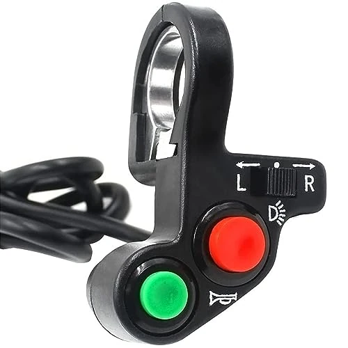 Oferta limitada: Greluma 1 Pieza 7/8" 22mm Manillar Multifunción Motocicleta Todoterreno Bocina Señal de Giro Encendido/Apagado Interruptor de Luz de 9.99 € a 9.99 € (ahorro 0.00%)