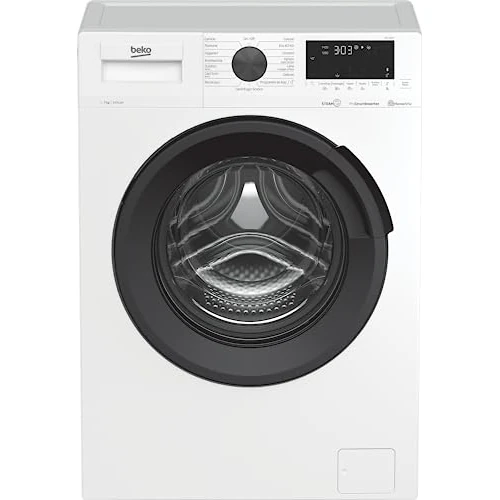Beko EPT7D2IT Wasmachine, 7 kg, D-klasse, 1400 omwentelingen, Smart 20 Line, SteamCure & HomeWhiz-connectiviteit, ProSmart Inverter-motor, antraciet, Smart Touch Display
