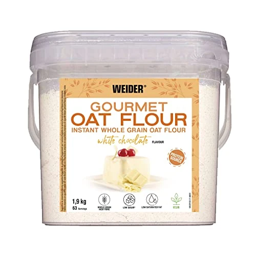 Oferta limitada: Weider Oat Gourmet Harina de Avena Integral, Fuente de Proteína con Bajo Contenido en Azúcares, Sabor Chocolate Blanco, 1.9 Kg de 12.75 EUR a 12.75 EUR (ahorro 0%)