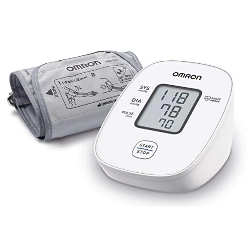 OMRON X2 Basic Tensiómetro de Brazo digital, medición precisa de la presión arterial y el pulso, validado clinicamente, 1 Unidad (Paquete de 1)