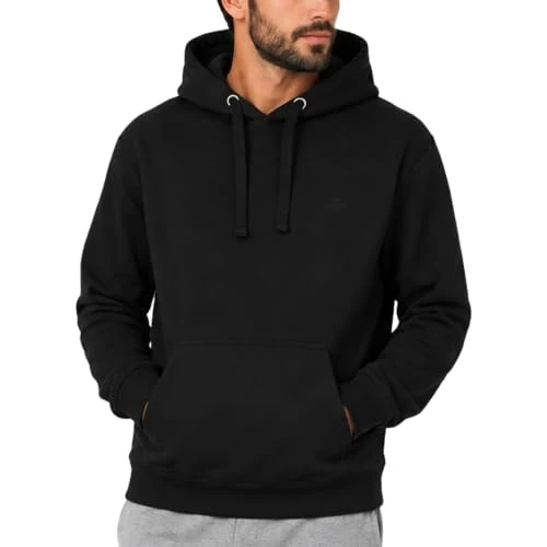 Limited-time offer: Iron Mountain Men's Fleece Pullover Hoodie Cotton Blend, Black, S from 15.67 £ to 15.67 £ (save 0.00%)