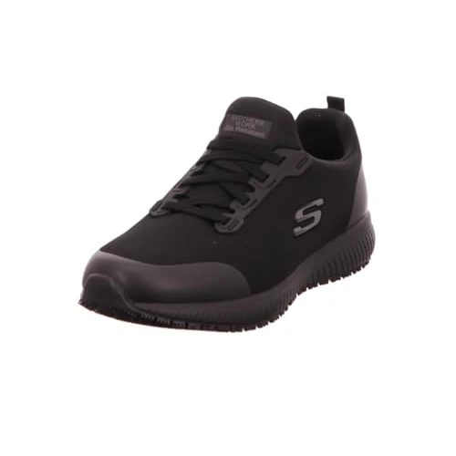 Skechers Herren Squad Sr Myton Sneaker, Black Textile Synthetic, 45.5 EU