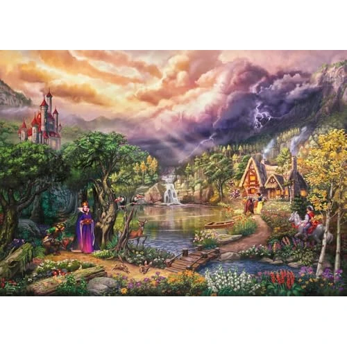 Schmidt Spiele 58037 Thomas Kinkade, Disney, Snow White and The Queen, puzzle 1000 elementów, kolorowe