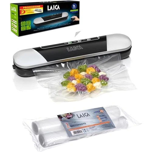 Oferta limitada: Termoselladora de bolsas y envasadora de alimentos al vacío LAICA VT3205 con bolsas adicionales - Diseño compacto y fácil de almacenar de 49.90 EUR a 39.90 EUR (ahorro 20%)