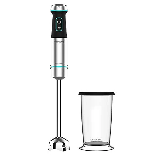 Offerta a tempo: Cecotec Frullatore a Immersione Power Titanblack 1200 Xl, 1200 W, Tecnologia Crossblades con Lame A 4 Lame, Piede XL, Cappa Antispruzzo, Selettore di Velocità, Include Bicchiere da 800 ml - 6% da 30.90 € a 28.90 €