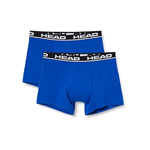 Head Calzoncillos Básicos Para Hombre, Bóxer Azul (Blue), S