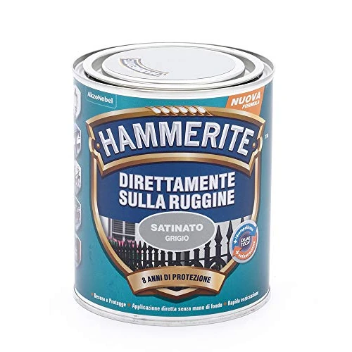 Offerta a tempo: Hammerite Direttamente Sulla Ruggine Satinato Grigio 0.75 l - 36% da 24.90 € a 15.99 €