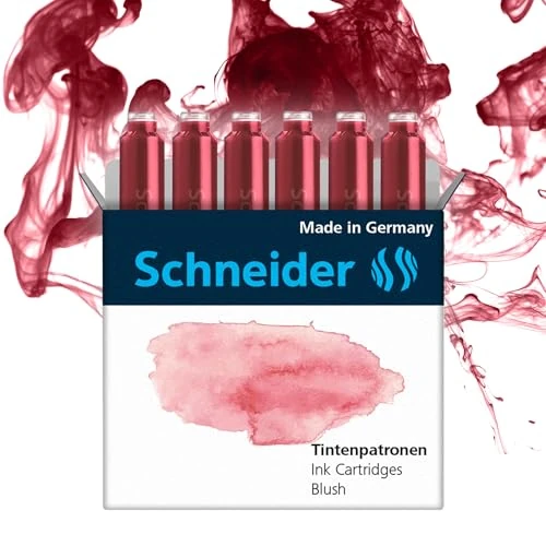 Offerta a tempo: Schneider Cartucce d'Inchiostro per Penna Stilografica Colori Pastello Confezione da 6 — 10% da 7,50 € a 6,75 €