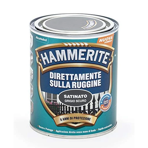 Offerta a tempo: Hammerite Direttamente Sulla Ruggine Satinato Grigio Scuro 0.75 l - 38% da 25.90 € a 15.99 €