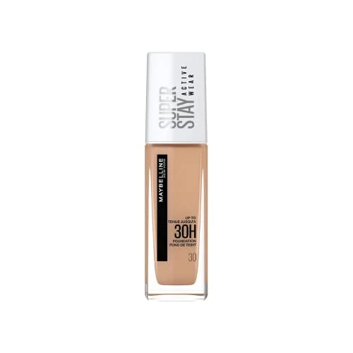 Offerta a tempo: Maybelline New York Fondotinta Liquido SuperStay 30H Active Wear, Alta coprenza e lunghissima tenuta senza effetto maschera, Sand (30), 30 ml - 49% da 17.50 € a 8.99 €