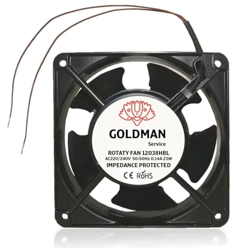 Zeitlich begrenztes Angebot: GOLDMAN SERVICE | Ventilator Axialventilator für Kaminkassetten mit hoher Temperatur, aus Metall, universell, 120 x 120 x 38 mm von 44.85 € auf 44.85 € (0.00% Rabatt)