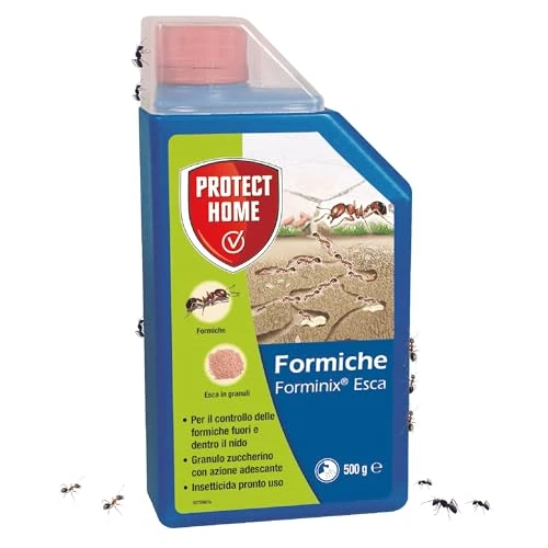 Offerta a tempo: protect home FORMINIX Esca FORMICHE GRANULARE. ELIMINA Il Nido RISOLVENDO Il Problema 500g, Granulo Rosa - 36% da 16.50 € a 10.49 €