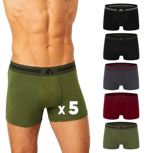 Oferta limitada: FM London Bóxers de bambú para hombre paquete de 5 con diseño elástico, Surtido Oscuro, L de 22.99 € a 22.99 € (ahorro 0.00%)
