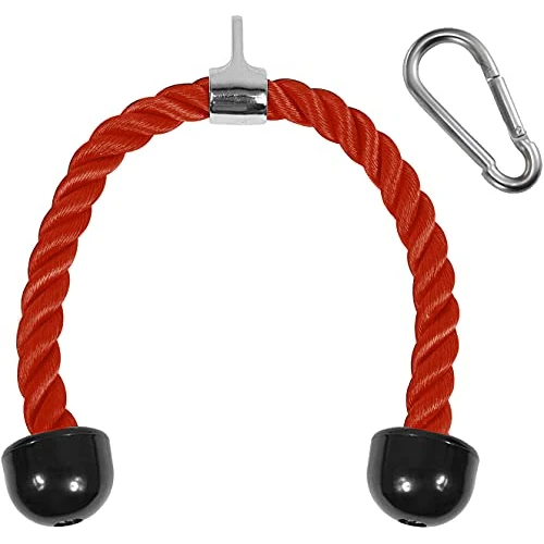 Tijdelijke aanbieding: Yes4All Jxlx Triceps touwkabelbevestiging, uniseks, bevestiging voor fitnessapparaat, trektouw, 36", touwpen, D. 36", rood, 20 x 18 16 UK van 18.45 € naar 18.45 € (0.00% korting)