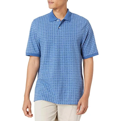 Beperkte aanbieding: Amazon Essentials Men's Poloshirt van piqué-katoen met normale pasvorm (verkrijgbaar in grote en lange maten), Blauw, XS van 18.99 EUR naar 18.99 EUR (besparing 0%)
